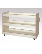 CARRELLO PSICOMOTRICITA' VUOTO IN LEGNO DI BETULLA CM 100x40x75h