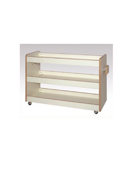 CARRELLO PSICOMOTRICITA' VUOTO IN LEGNO DI BETULLA CM 100x40x75h