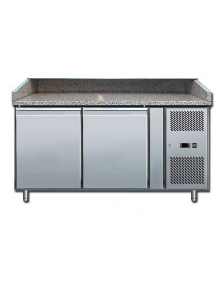 Tavolo refrigerato per preparazione pizza- 2 Sportelli - cm 151x80x99h