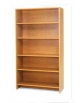 ARMADIO ALTO A GIORNO IN LEGNO CON TRAMEZZO DIVISORIO VERTICALE 4+4 RIPIANI - CM 100X40X180H