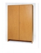ARMADIO MEDIO IN LEGNO 2 ANTE 3+3 RIPIANI CON DIVISORIO TRAMEZZA CENTRALE - CM 100X40X150H