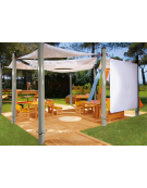 PANCA IN LEGNO NATURALE - CM 105x41x30h - CONFORME AI CAM