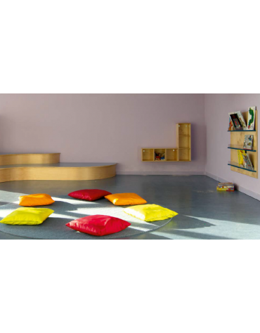 ESPOSITORE LIBRERIA A MURO CON 3 PIANETTI - CM 50x84h - CONFORME AI CAM