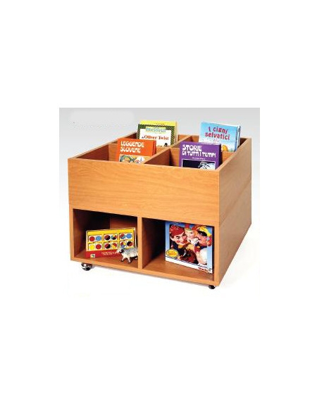 CARRELLO CONTENITORE BASE 4 VANI