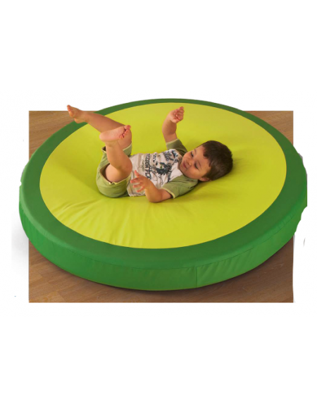 MATERASSO ROTONDO IN MATERIALE MORBIDO PER BAMBINI - PRIVO DI PVC ED IGNIFUGO IN CLASSE 1IM - DIAMETRO CM 200x5h