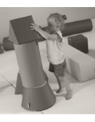 CUSCINO CILINDRO BICOLORE - cm Ø20x180 - CONFORME AI CAM