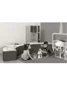 PANCA ANGOLARE CURVA MEDIUM MORBIDA PER BAMBINI - IGNIFUGA IN CLASSE 1IM - CM 40x40x30h - CONFORME AI CAM