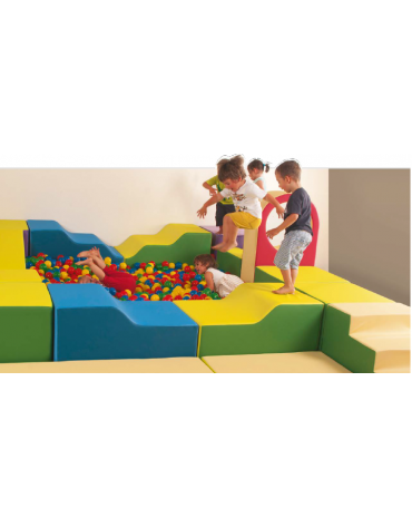 AUTO SPIDER MORBIDA PER BAMBINI - cm 90x35x35h - CONFORME AI CAM