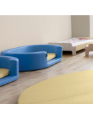 MATERASSO IMBOTTITO SFODERABILE PER ART DN22359 - IGNIFUGO IN CLASSE 1IM - cm 85x50x5h - CONFORME AI CAM