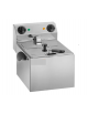 Friggitrice elettrica da banco in acciaio inox - 1 vasca - capacità 6 lt - 3,25 Kw cm L34xP43xH31