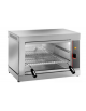 Salamandra fissa in acciaio inox -  2200 Watt -  griglia cm 41x35 - cm 56x36x39h