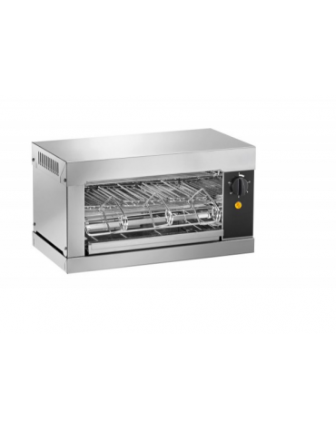 Tostiera in acciaio inox AISI 304 - 3 pinze - 2000 w - mm 440x240x250h