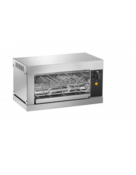 Tostiera in acciaio inox AISI 304 - 3 pinze - 2000 w - mm 440x240x250h