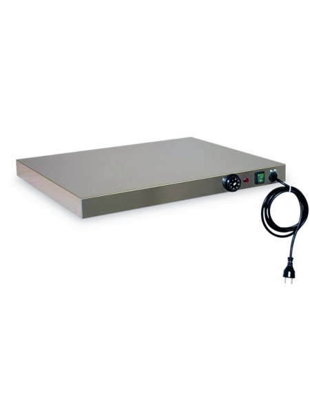 Piano caldo con piastra in acciaio inox AISI304 predisposto per 1 bacinella GN 1/1 - mm 330x530x60h Piano caldo con piastra in acciaio inox AISI304 predisposto per 1 bacinella GN 1/1 - mm 330x530x60h