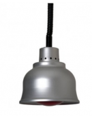 Lampada riscaldante in alluminio, potenza 250 W - diametro 225 mm con luce rossa