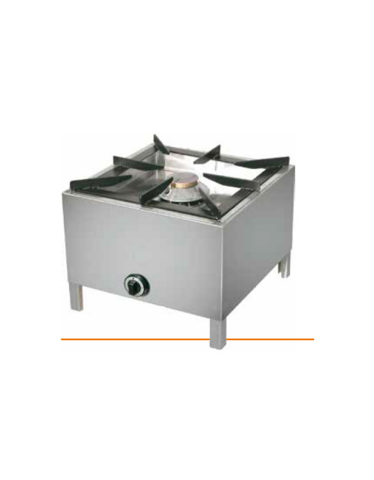 Technochef - Fornello a gas professionale da pavimento, 1 fuoco da Kw 14,  mod.SP6050L, Attrezzature per la cottura