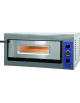 Forno pizza elettrico in acciaio inox a camera singola di cottura cm 72X72X14H (4 PIZZE DIAMETRO 35cm) - 6000 W