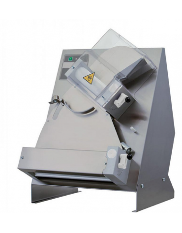 Stendipizza in acciaio inox - rulli realiazzati in materiale plastico - potenza: 370W - mm  L530xP530xH730