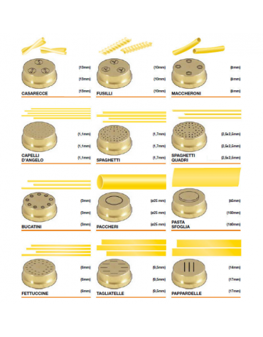 Trafila in bronzo per Casarecce 13 mm per macchina DN30118