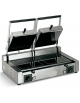 Piastra panini vetroceramica doppia - Sopra e sotto liscia - Superfice utile cm 51x25 - Dimensioni esterne cm 70x49x17/55h