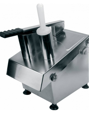 Tagliaverdure monofase 230 V full optional, con velocità 400 rpm e produzione oraria di 100 - 300 Kg - mm 530x265x420h