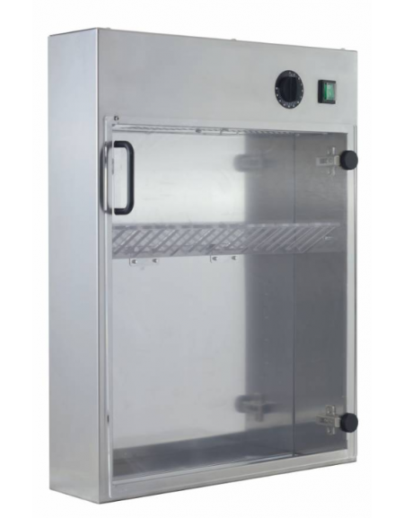 Sterilizzatore in acciaio inox per 20 coltelli a raggi UV - mm 510x130x670h