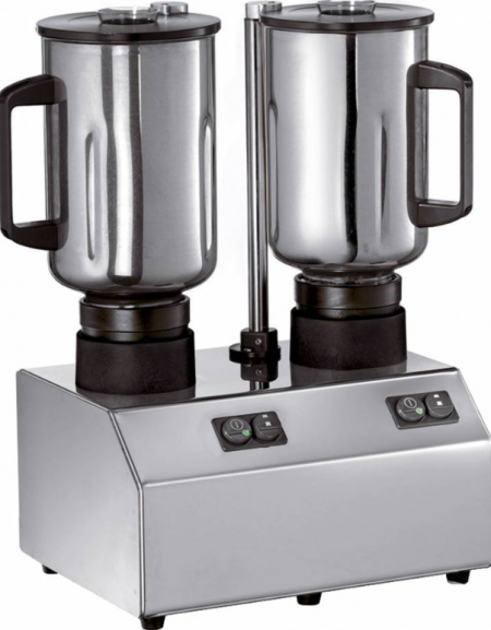 Frullatore In Acciaio INOX, Con 2 Bicchieri In Acciaio INOX 3 Litri + 3 Litri - 175x310x460h - 2 Velocità