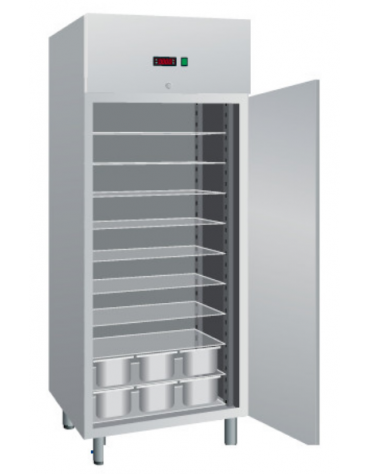 Armadio refrigerato ventilato inox per gelateria, temp. da - 18° C/- 22° C, 733 litri - mm 740x990x2010h