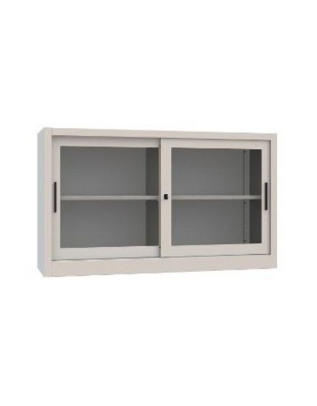 SOPRALZO ANTE SCORREVOLI IN VETRO TEMPERATO CON SERRATURA - cm 120x35x75h