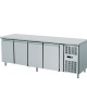 Banco snack ventilato in acciaio inox 4 sportelli - Potenza watt 345- temperatura -2°C/+8°C - L2230xP600xH860mm