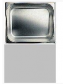 BACINELLA INOX GASTRONORM AISI 304 18/10 GN 1/2 mm.265x325xh100