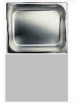 BACINELLA INOX GASTRONORM AISI 304 18/10 GN 1/2 mm.265x325xh100