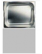 BACINELLA INOX GASTRONORM AISI 304 18/10 GN 1/2 mm.265x325xh150