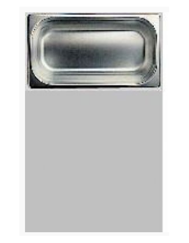 BACINELLA INOX GASTRONORM AISI 304 18/10 GN 1/3 mm.176x325xh150