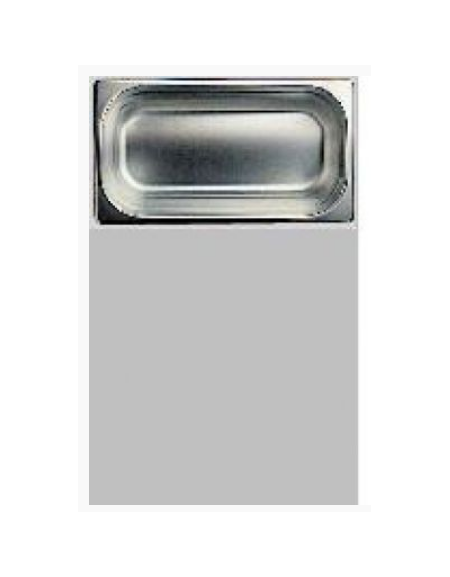 BACINELLA INOX GASTRONORM AISI 304 18/10 GN 1/3 mm.176x325xh150