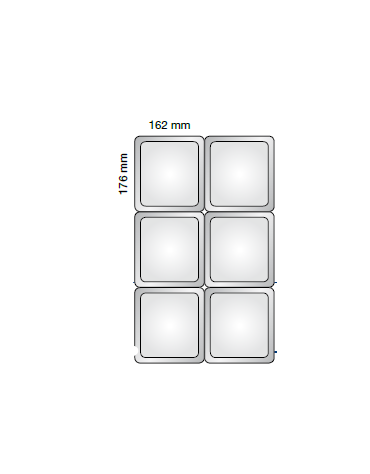 BACINELLA INOX GASTRONORM AISI 304 18/10 GN 1/6 mm.176x162xh100