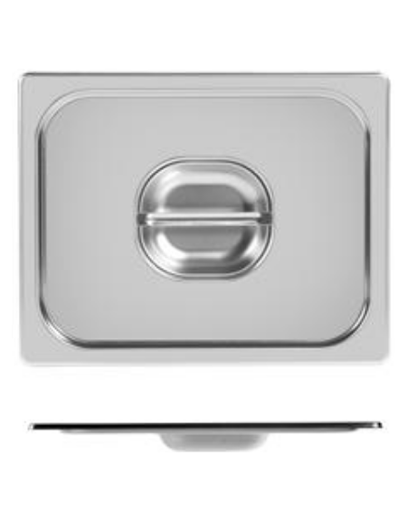 COPERCHIO GN 1/2 GASTRONORM ACCIAIO INOX 18/10 AISI 304 - mm 265x325