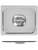 COPERCHIO GN 1/2 GASTRONORM ACCIAIO INOX 18/10 AISI 304 - mm 265x325