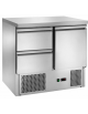 Saladette refrigerata statica, 2 cassetti - 1 porta, piano in inox (+ 2° C/ + 8° C) - mm 900x700x850h