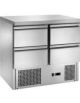 Saladette refrigerata statica, con 4 cassetti, piano in inox e temperatura + 2° C/ + 8° C - mm 900x700x850h