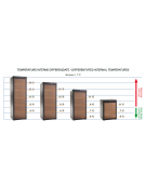 Cantina refrigerata per vino, capacità 72 bottiglie refrigerazione statica - (+ 5° C a + 18° C) - mm 600x602x1260h