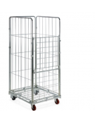 Carrello Roll container con 1 base su ruote e  sponde su tutti e 4 i lati - cm 72x81x180h