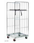Carrello Roll container con due sponde laterali cm 72x81x180h