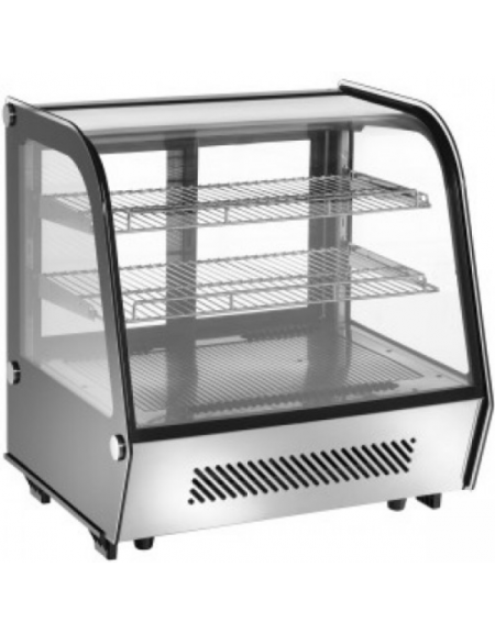 Espositore refrigerato da banco, capacità 100 litri, temperatura + 2° C/ + 12° C - mm 682x450x675h