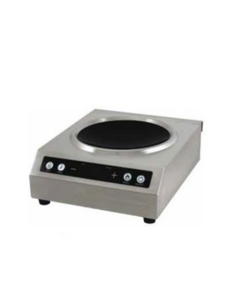 Wok a induzione con 1 zona, potenza 3500 W e display digitale a comandi touch - L 350 mm x P 440 mm x H 135 mm Wok a induzione con 1 zona, potenza 3500 W e display digitale a comandi touch - L 350 mm x P 440 mm x H 135 mm
