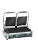 Piastra doppia in ghisa con piano di cottura liscio - monofase - mm 570x305x210h / 520h