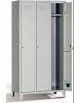 ARMADIO PER DEGENZA SPOGLIATOIO A 3 POSTI IN LAMIERA D'ACCIAIO  - CM 105 x 35 x 180 h