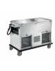 Carrello termico bagnomaria vasca unica 1 vano refrigerato 1 riscaldato -  3x1/1GN - con coperchi a ribalta - cm 126,5x70x107h