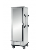 Carrello portateglie neutro in acciaio inox 18/10 AISI 304 - 14 teglie 60x40  - supporto a  L - cm 77x75x156h