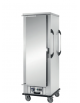 Carrello portavassoi versione riscaldata in acciaio inox 18/10 AISI 304 - 8 vassoi GN/EN - supporto a "L" - cm 67x79x156,5h